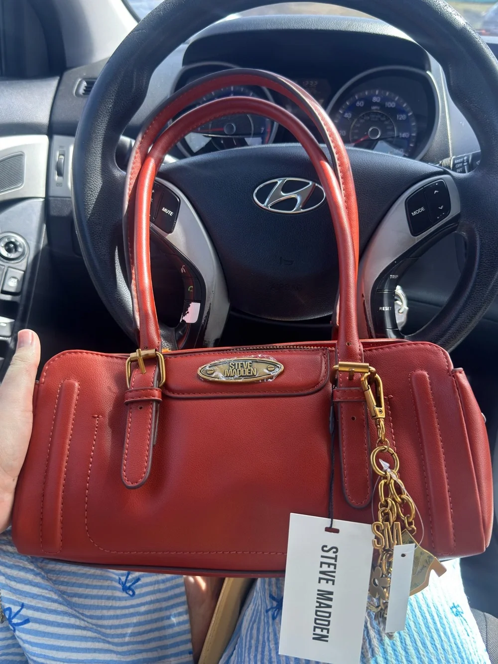 Steve Madden Belvie Rust Shoulder Bag NWT